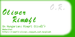 oliver rimpfl business card